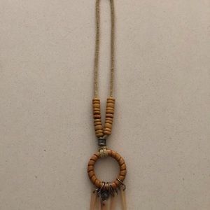 Suede vintage nature necklace